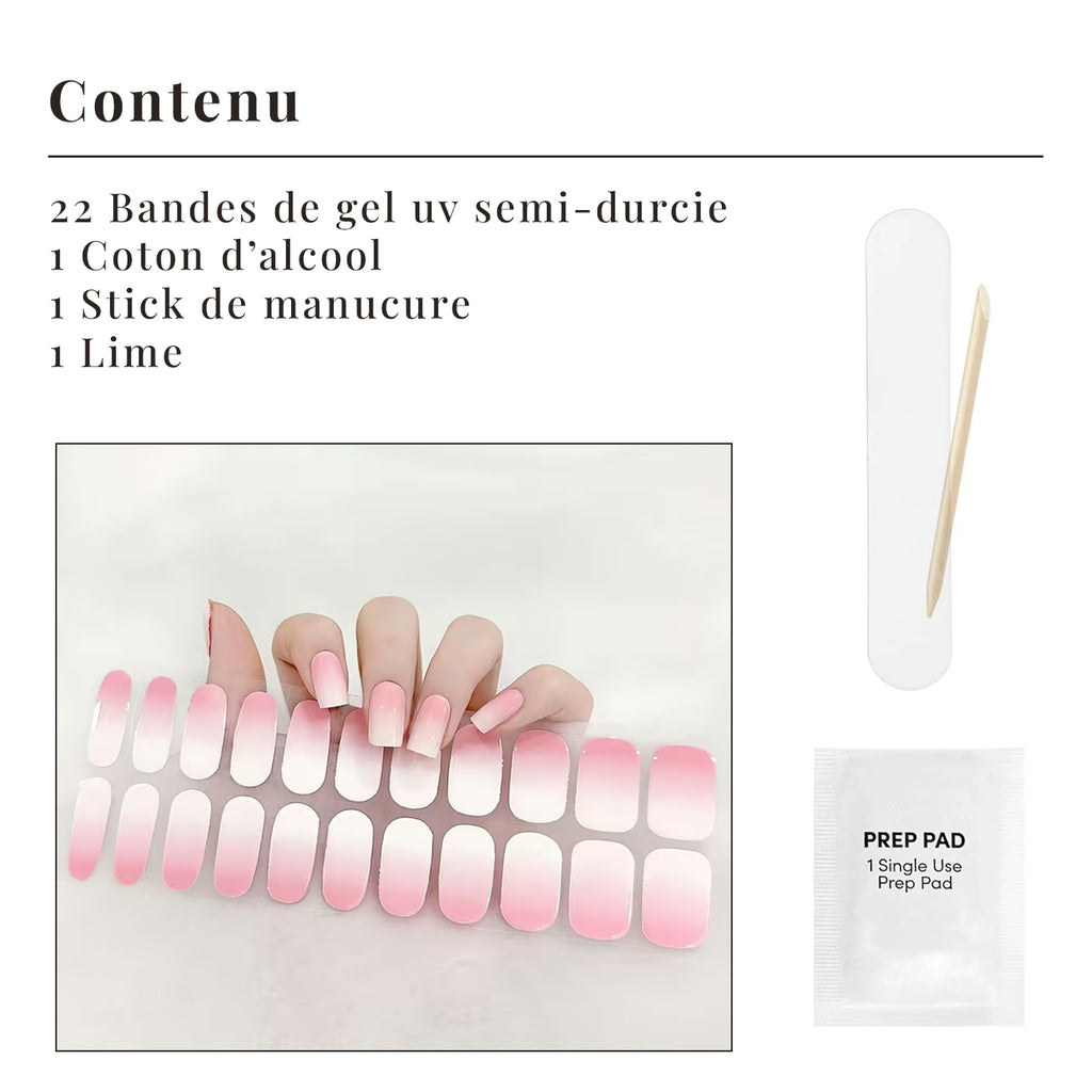 Rose Blanc ombré